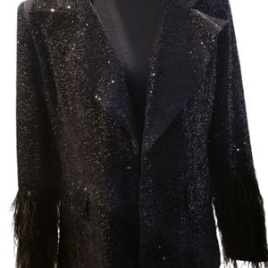 Black sequins blazer